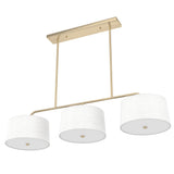Hunter Cottage Hill 6-Light Alturas Gold Modern/Contemporary Drum LED Large Hanging Kitchen Island Light
