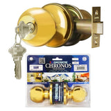 Stainless Steel Finish Keyed Entry Door Knob Set - Super Arbor