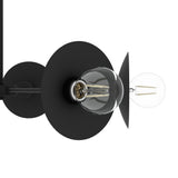 Hunter Fernando 8-Light Matte Black Modern/ContemporaryBare Bulb Chandelier
