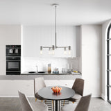 Hunter Lochemeade 5-Light Brushed Nickel Transitional Led Chandelier