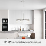 Hunter Lochemeade 5-Light Brushed Nickel Transitional Led Chandelier