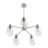 Hunter Lochemeade 5-Light Brushed Nickel Transitional Led Chandelier