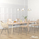 Hunter Grove Isle 5-Light Matte White Modern/Contemporary Led Chandelier