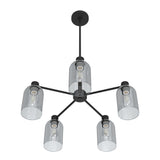 Hunter Lochemeade 5-Light Matte Black Transitional Led Chandelier