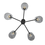 Hunter Lochemeade 5-Light Matte Black Transitional Led Chandelier