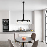 Hunter Lochemeade 5-Light Matte Gray Transitional Led Chandelier