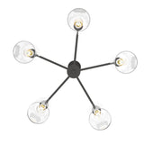 Hunter Lochemeade 5-Light Matte Gray Transitional Led Chandelier