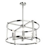 Hunter Astwood 6-Light Polished Nickel Transitional Led Chandelier