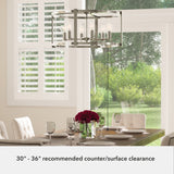 Hunter Astwood 6-Light Polished Nickel Transitional Led Chandelier