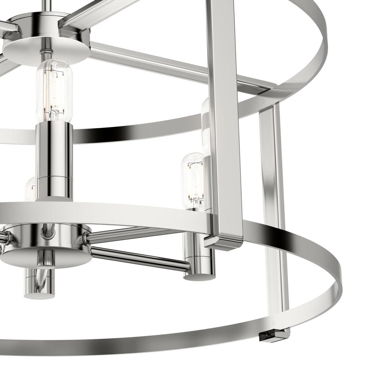 Hunter Astwood 6-Light Polished Nickel Transitional Led Chandelier