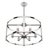 Hunter Astwood 6-Light Polished Nickel Transitional Led Chandelier