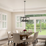 Hunter Astwood 6-Light Matte Black Transitional Led Chandelier