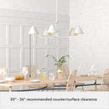 Hunter Grove Isle 5-Light Matte White Modern/Contemporary Led Chandelier