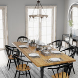 Hunter Devon Park 6-Light Matte Brown Farmhouse Led Chandelier