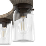 Hunter Devon Park 6-Light Matte Brown Farmhouse Led Chandelier