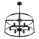 Hunter Astwood 6-Light Matte Black Transitional Led Chandelier