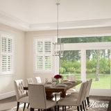 Hunter Astwood 4-Light Polished Nickel Transitional Led Chandelier