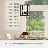 Hunter Astwood 4-Light Matte Black Transitional Led Chandelier
