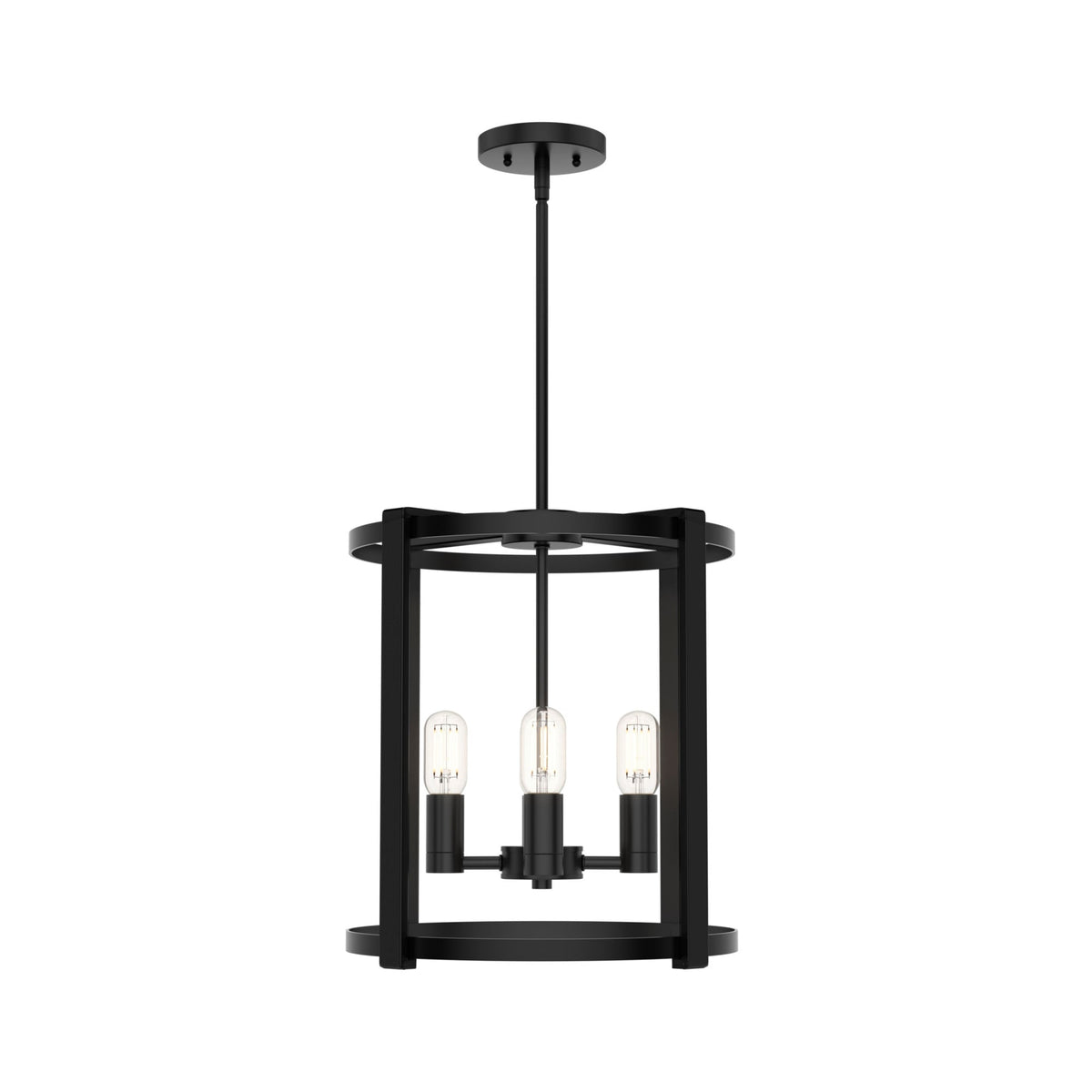 Hunter Astwood 4-Light Matte Black Transitional Led Chandelier