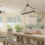 Hunter Devon Park 5-Light Matte Bronze Farmhouse Led Chandelier
