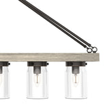 Hunter Devon Park 5-Light Matte Bronze Farmhouse Led Chandelier