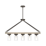 Hunter Devon Park 5-Light Matte Bronze Farmhouse Led Chandelier
