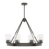 Hunter Hartland 8-Light Matte Bronze Farmhouse Led Chandelier