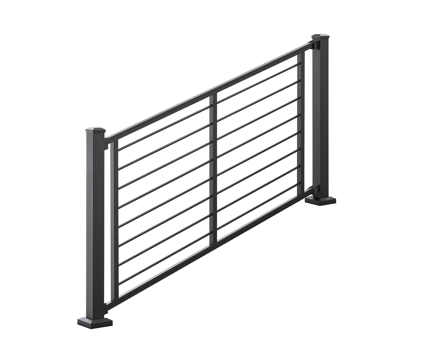 Trex Signature 8-ft x 36-in Charcoal Black Aluminum Deck Stair Rail Kit