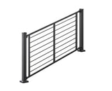 Trex Signature 8-ft x 36-in Charcoal Black Aluminum Deck Stair Rail Kit