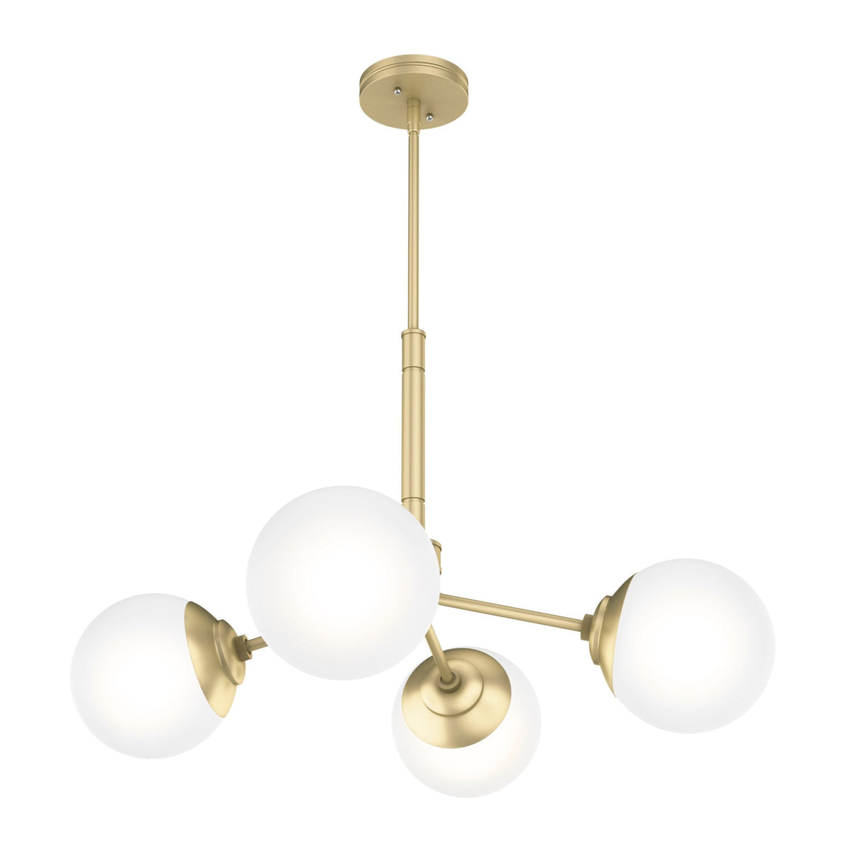 Hunter Hepburn 4-Light Matte Glam Led Chandelier