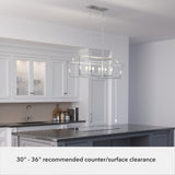 Hunter Laurel Ridge 6-Light Brushed Nickel Traditional Led Chandelier