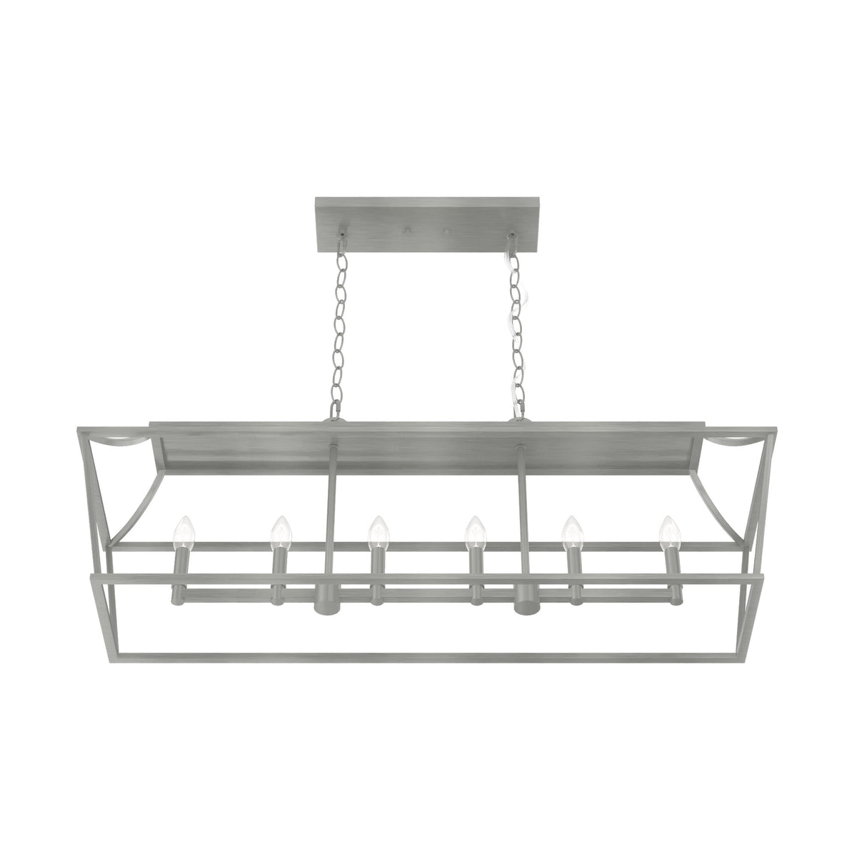 Hunter Laurel Ridge 6-Light Brushed Nickel Traditional Led Chandelier