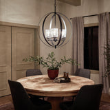 Kichler Winslow 3-Light Black Modern/Contemporary Cage Chandelier