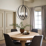 Kichler Winslow 3-Light Black Modern/Contemporary Cage Chandelier