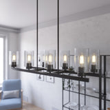 Hunter Hartland 8-Light Matte Bronze Farmhouse Led Chandelier