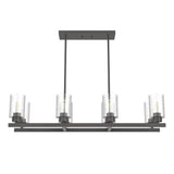 Hunter Hartland 8-Light Matte Bronze Farmhouse Led Chandelier