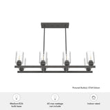 Hunter Hartland 8-Light Matte Bronze Farmhouse Led Chandelier