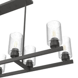 Hunter Hartland 8-Light Matte Bronze Farmhouse Led Chandelier