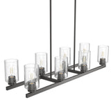Hunter Hartland 8-Light Matte Bronze Farmhouse Led Chandelier