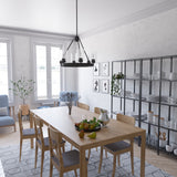 Hunter Hartland 6-Light Matte Bronze Farmhouse Led Chandelier