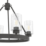Hunter Hartland 6-Light Matte Bronze Farmhouse Led Chandelier