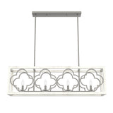 Hunter Gablecrest 4-Light Burnished Off-white Rustic Led Chandelier
