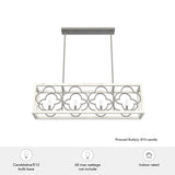Hunter Gablecrest 4-Light Burnished Off-white Rustic Led Chandelier