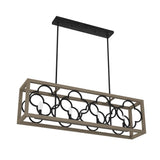 Hunter Gablecrest 4-Light Matte Black Transitional Led Chandelier