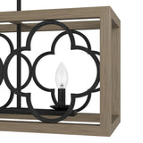 Hunter Gablecrest 4-Light Matte Black Transitional Led Chandelier