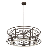 Hunter Langwood 6-Light Matte Copper Transitional Led Bare Bulb Chandelier