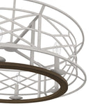 Hunter Langwood 6-Light Matte White Transitional Led Bare Bulb Chandelier