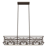 Hunter Langwood 6-Light Matte Copper Transitional Led Bare Bulb Chandelier