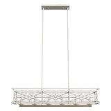 Hunter Langwood 6-Light Matte White Transitional Led Bare Bulb Chandelier