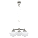 Hunter Saddle Creek 3-Light Brushed Nickel Transitional Led Chandelier
